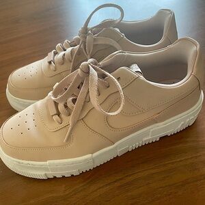 Size 9 - Nike Air Force 1  Platform Pink Oxford